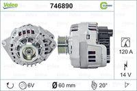 Valeo 746890 - CLASSIC ALTERNADOR PSA/FIAT 'D'