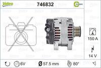 Valeo 746832 - CLASSIC ALTERNADOR PSA 'D'