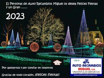 Auto Recambios Miguel os desea una Feliz Navidad y un gran 2023